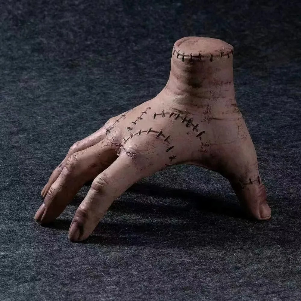 Wednesday Thing Hand Prop - Addams Family Thing Hand Toy, Scary Fake Hand Halloween Cosplay Prop & Decoration - Gear Elevation