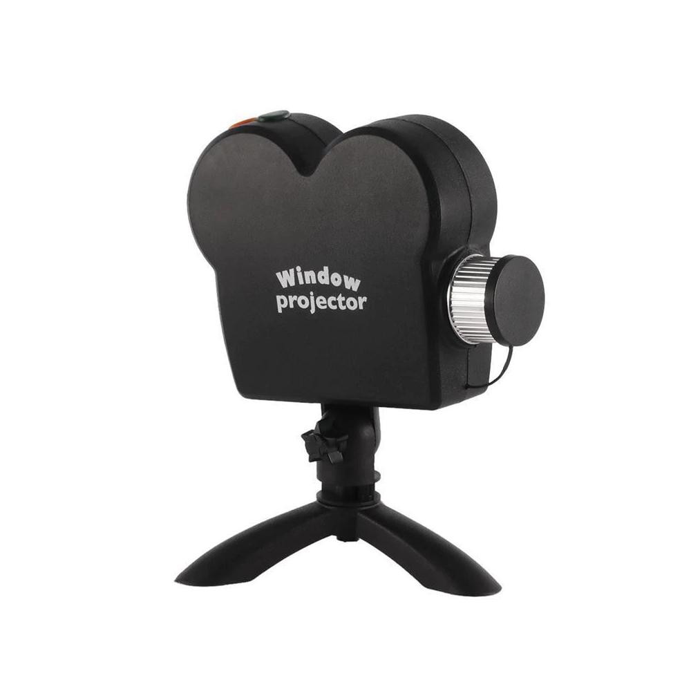 Window Projector with Animated Holiday Season Display - Gear Elevation