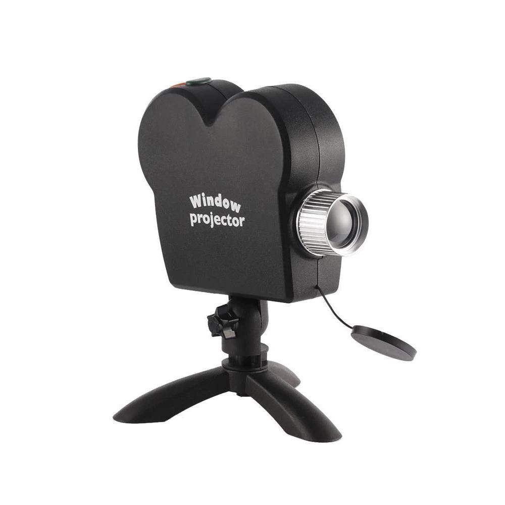 Window Projector with Animated Holiday Season Display - Gear Elevation